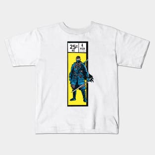 Comic book corner box - Jin Sakai Ghost of Tsushima fan art Kids T-Shirt